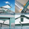 Polycarbonate Greenhouse,6'x 8' Heavy Duty Walk-in Plant Garden Greenhouse for Backyard/Outdoor - Image 4