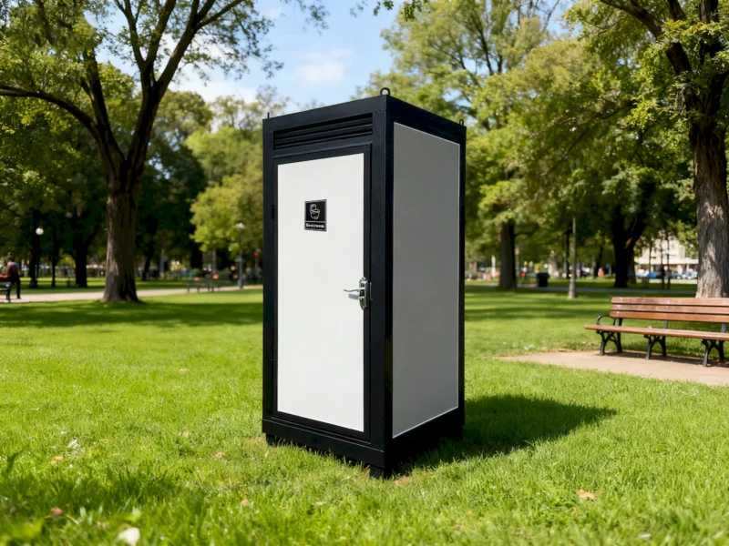 Person Portable Toilet Cabin – Outdoor Restroom with Light, Sink & Vent Fan  - Image 3
