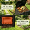 Fertile Soil Aerating Box,Outdoor Large Capacity Composter,Garden Compost Bin - Image 3