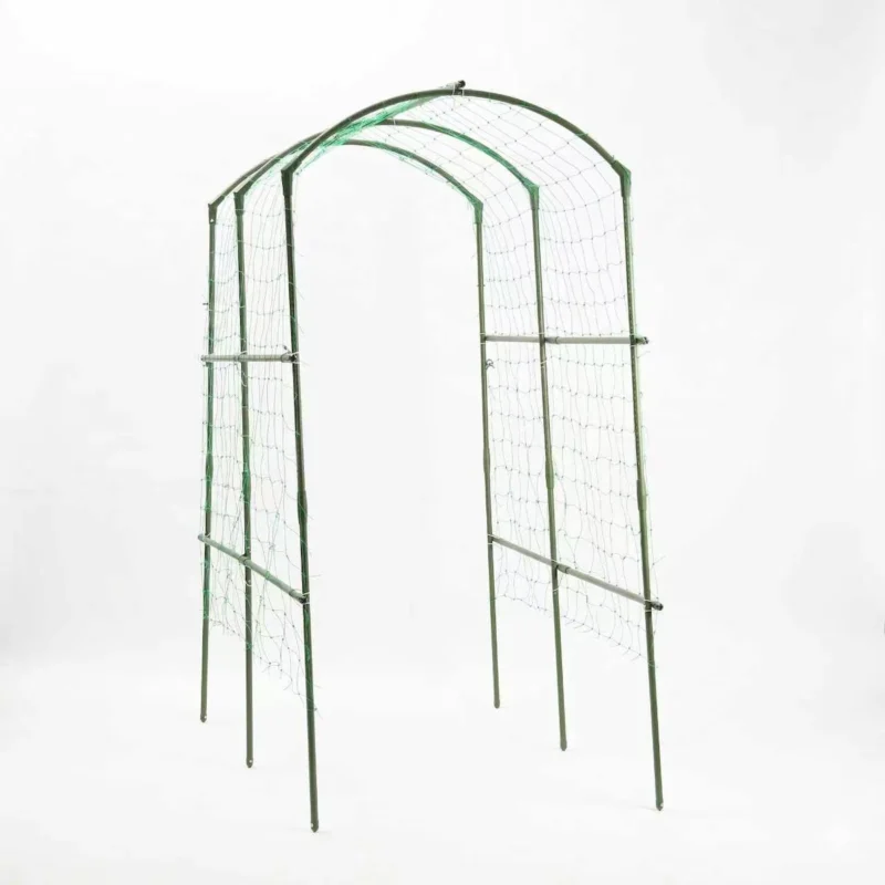 Heavy Duty 20mm Large Diameter Metal Cucumber & Loofah Trellis, U-Shape Garden Arch for Raised Bed, Climbing Vegetable Plant Support - Image 8