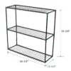 3 Tier Lean-To Portable Greenhouse, Heavy Duty Indoor Outdoor Garden Greenhouse with Wire Shelves, 2 Roll-Up Zipper Doors, Easy Assembly, 79"x39"x83", PE Weatherproof Cover - Image 5