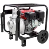 Gas Engine Powered Water Pump 3" inlet&outlet, Flow:264Gpm , 7HP Engine 212CC, EPA Certificated, 3in NPT Connector, 3in to 2in coupler 2in1, 50 ft Discharge Hose, 12 ft Suction Hose, Wheels and Handle  - Image 9