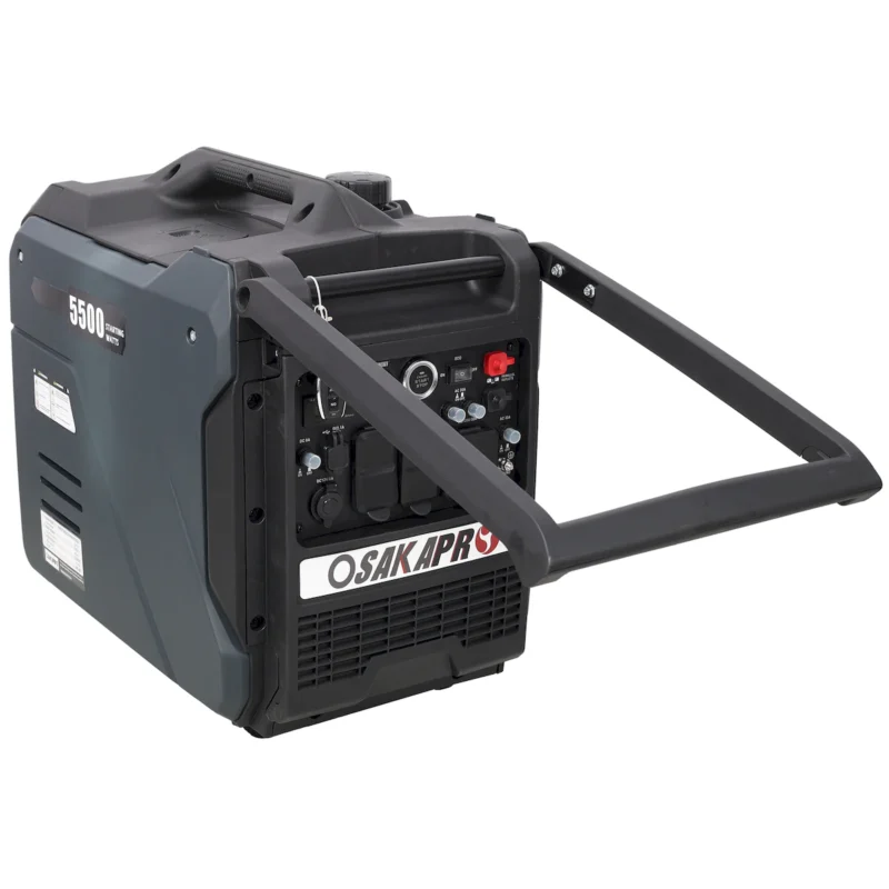 Super quiet Inverter Generator 5.5KW portable generator electric&remote start, foldable handle with wheels, 224cc 4 stroke EPA compliant, Gas&LPG Dual Fuel, With CO Sensor for more safety using  - Image 11