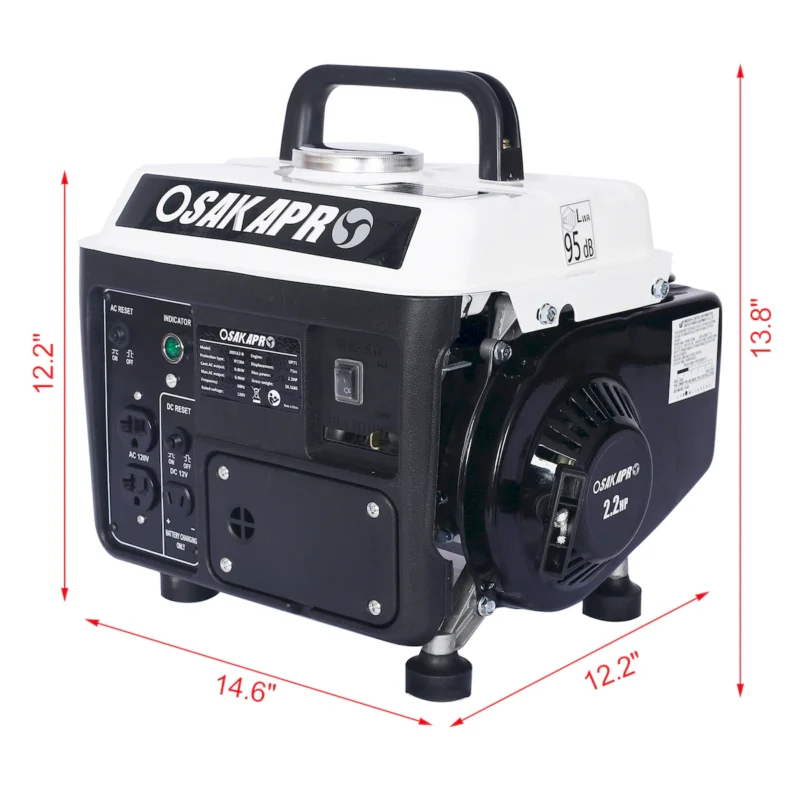 Portable Generator, Outdoor generator Low Noise, Gas Powered Generator,Generators for Home Use EPA Compliant  - Image 8