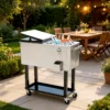 Outdoor Drink Cooler Cart,Mobile Cooling Bins,Ice Chest - Image 9