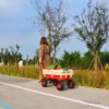outdoor sport wagon tools cart wooden side panels air tires Wagon (red) - Image 27
