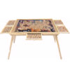 27" H Tall 1500 Piece Puzzle Table with Legs, 5 Drawers, 34" W x 26" D Large Wood Folding Jigsaw Puzzle Board for Adults, Nature - Image 4