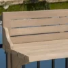 3-Piece Balcony Bar Set with Bottom Shelf Table and 2 Stools, Grey Finish - Image 11
