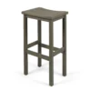 3-Piece Balcony Bar Set with Bottom Shelf Table and 2 Stools, Grey Finish - Image 7