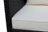 Outdoor patio Furniture sets 3 piece Conversation set wicker Ratten Sectional Sofa With Seat Cushions(Beige Cushion) - Image 14