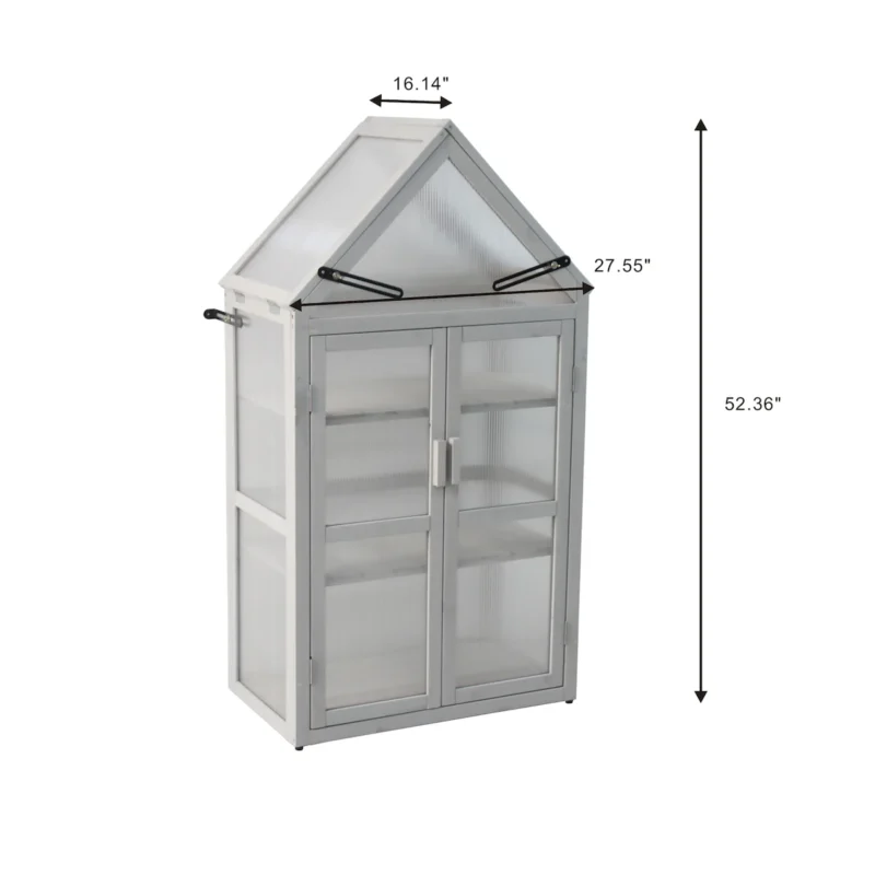 Mini Greenhouse Kit - Outdoor Plant Stand, Small Green House, Plant Stand Indoor, Green Houses for Outside, Indoor Garden & Patio Accessories Indoor Greenhouse, Tiered Plant Stand - Image 7