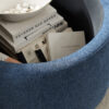 Round Storage Ottoman, 2 in 1 Function, Work as End table and Ottoman - Image 4