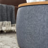 Round Storage Ottoman, 2 in 1 Function, Work as End table and Ottoman - Image 18