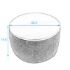 Round Storage Ottoman, 2 in 1 Function, Work as End table and Ottoman - Image 9