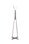 Reclaimed Wood and Metal Freestanding Coat Rack with Hooks use in bedroom, living room - Image 5