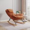 Leisure sofa single rocking chair, light luxury sofa chair, balcony leisure area single chair, comfortable and breathable characteristic chair, detachable and washable seat cushion - Image 2
