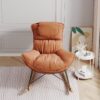 Leisure sofa single rocking chair, light luxury sofa chair, balcony leisure area single chair, comfortable and breathable characteristic chair, detachable and washable seat cushion