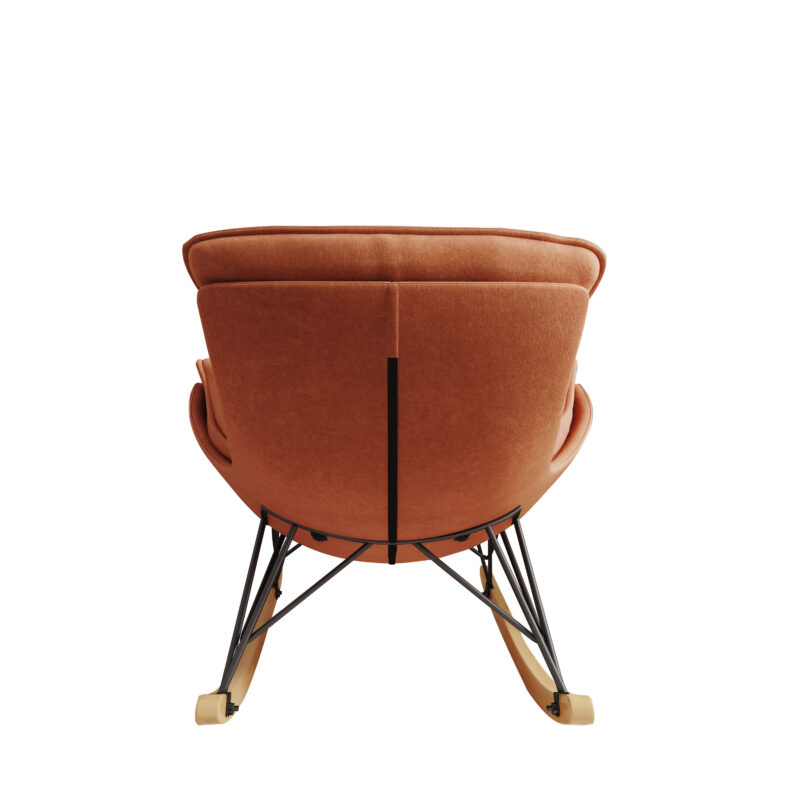 Leisure sofa single rocking chair, light luxury sofa chair, balcony leisure area single chair, comfortable and breathable characteristic chair, detachable and washable seat cushion - Image 9