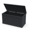 230 Gallon Large Outdoor Storage XXL Deck Box for Patio Furniture, Outdoor Cushions, Garden Tools and Sports/Pools Equipment, Waterproof Resin, Lockable, Black - Image 10
