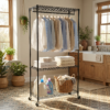 Rolling Clothes Rack, Garment Rack, Heavy Duty Garment Rack, Freestanding Clothes Rack, Closet Organizer and Storage - Image 5