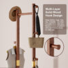 Coat Racks solid wood hanger 23.6* 11*70.8in Solid environmental protection easy to assemble beautiful can be placed in the bedroom/entrance/living room - Image 17