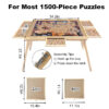 27" H Tall 1500 Piece Puzzle Table with Legs, 5 Drawers, 34" W x 26" D Large Wood Folding Jigsaw Puzzle Board for Adults, Nature - Image 3