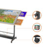 Wooden 1500 Piece Puzzle Table with Drawer, 35"*27.17" Adjustable Puzzle Table, 360° Tilting Puzzle Table with Legs and Wheels, Adjustable Height and Angle, with Protective Cover - Image 6