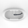 61 inch freestanding solid surface soaking bathtub for bathroom - Image 5