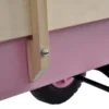Outdoor Wagon All Terrain Pulling w/Wood Railing Air Tires Garden Cart - Image 17
