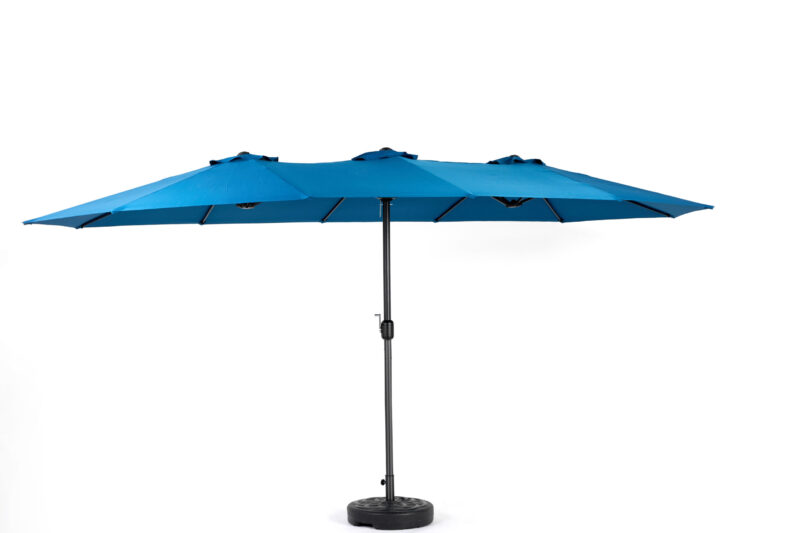 14.8 Ft Double Sided Outdoor Umbrella Rectangular Large with Crank - Image 10