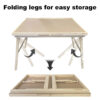 27" H Tall 1500 Piece Puzzle Table with Legs, 5 Drawers, 34" W x 26" D Large Wood Folding Jigsaw Puzzle Board for Adults, Nature - Image 2