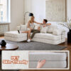 104" Boneless sofa,Sectional Compressed Couch with Chaise, Deep Seat Modular Sectional Sofa Chenille Memory Foam Sofa Boneless Couches for Living Room Bedroom, No Assembly Required - Image 4