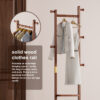 Coat Racks solid wood hanger 23.6* 11*70.8in Solid environmental protection easy to assemble beautiful can be placed in the bedroom/entrance/living room - Image 16