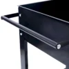 Products Elevated Mobile Raised Ergonomic Metal Planter Garden Bed for Backyard, Patio w/Wheels, Lower Shelf, black - Image 2