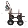 Expressions Metal Hose Reel Cart with Wheels - Heavy Duty Hose Caddie - 250 Ft Hose Capacity - Image 10