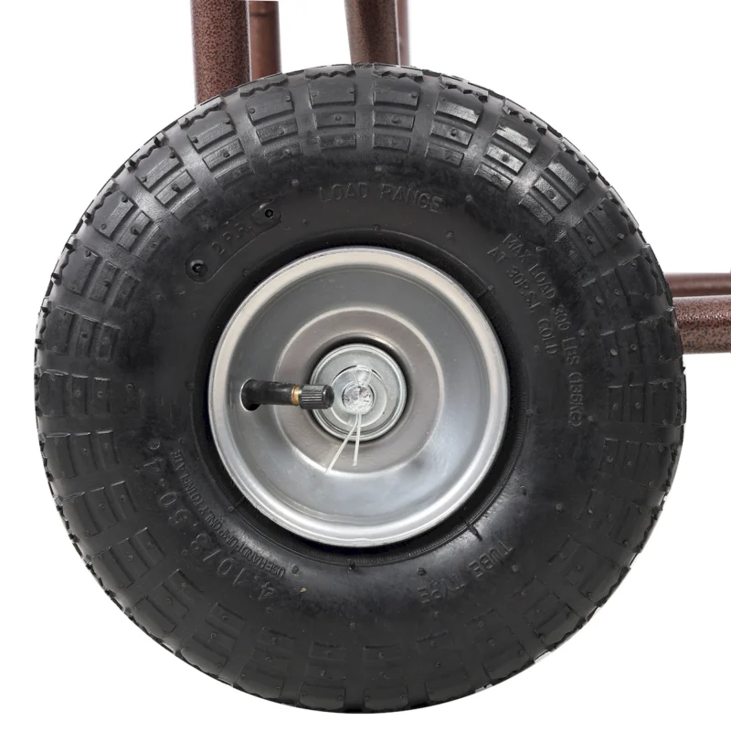 Expressions Metal Hose Reel Cart with Wheels - Heavy Duty Hose Caddie - 250 Ft Hose Capacity - Image 12