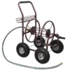 Expressions Metal Hose Reel Cart with Wheels - Heavy Duty Hose Caddie - 250 Ft Hose Capacity