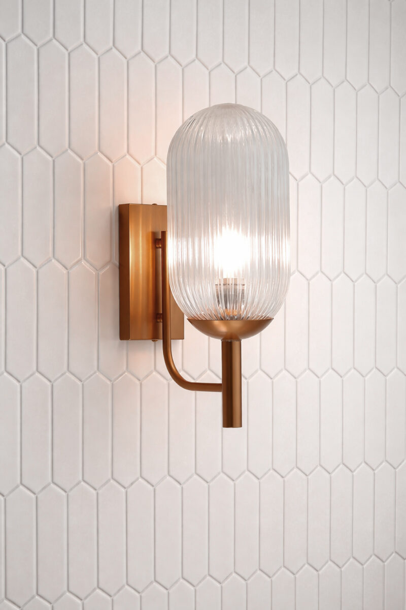 Dewdrop Wall Lamp - Bronze and Clear - Image 2