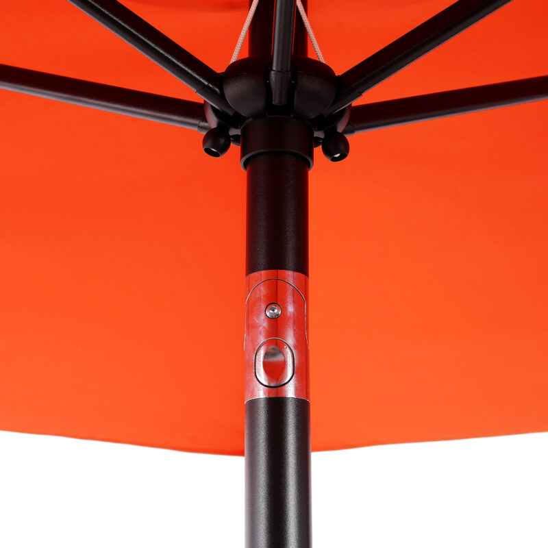10FT Patio Umbrella, Outdoor Market Yard Umbrella, Sun Shade Umbrella with Push Button Tilt and Crank Mechanism for Garden, Deck, Pool and Backyard, Not Include Umbrella Base - Image 5