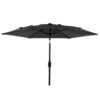 10FT Patio Umbrella, Outdoor Market Yard Umbrella, Sun Shade Umbrella with Push Button Tilt and Crank Mechanism for Garden, Deck, Pool and Backyard, Not Include Umbrella Base - Image 10