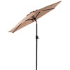 10FT Patio Umbrella, Outdoor Market Yard Umbrella, Sun Shade Umbrella with Push Button Tilt and Crank Mechanism for Garden, Deck, Pool and Backyard, Not Include Umbrella Base - Image 25