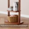 Coat Racks solid wood hanger 23.6* 11*70.8in Solid environmental protection easy to assemble beautiful can be placed in the bedroom/entrance/living room - Image 15
