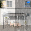 Outdoor Pergola, 12' x 8' Outdoor Pergola for Patio, Large 8x12 Galvanized Steel Lean to Wall-Mounted Pergolas for outdoor barbecues and family gatherings - Image 4