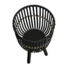 S/3 BAMBOO FOOTED PLANTERS 11/13/15", BLACK - Image 6