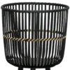 S/3 BAMBOO FOOTED PLANTERS 11/13/15", BLACK - Image 8
