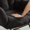 Glider Chair for Living Room Tufted Upholstered Teddy Fabric Rocking Chair with Metal Frame Accent Chair - Image 14