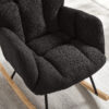 Glider Chair for Living Room Tufted Upholstered Teddy Fabric Rocking Chair with Metal Frame Accent Chair - Image 19
