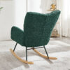 Glider Chair for Living Room Tufted Upholstered Teddy Fabric Rocking Chair with Metal Frame Accent Chair - Image 23