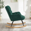 Glider Chair for Living Room Tufted Upholstered Teddy Fabric Rocking Chair with Metal Frame Accent Chair - Image 22