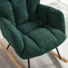 Glider Chair for Living Room Tufted Upholstered Teddy Fabric Rocking Chair with Metal Frame Accent Chair - Image 20